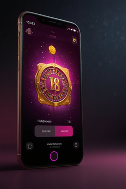 Smartphone showing Night Luck Casino app