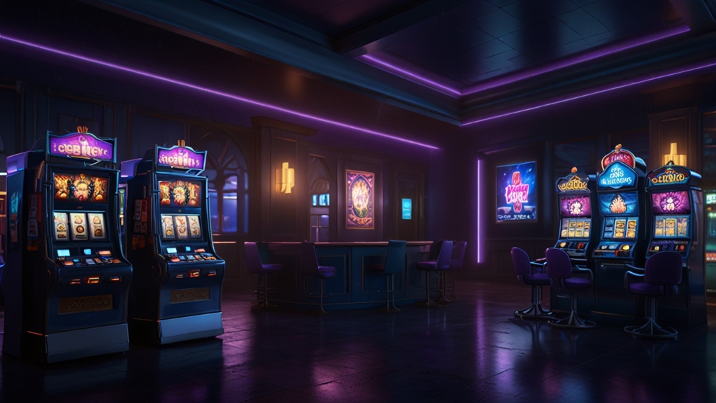 Casino screen and glowing free spins card highlighting a no-deposit bonus